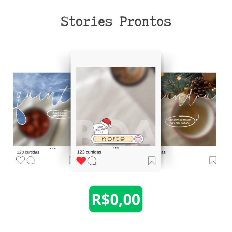 Bônus: Stories Prontos
